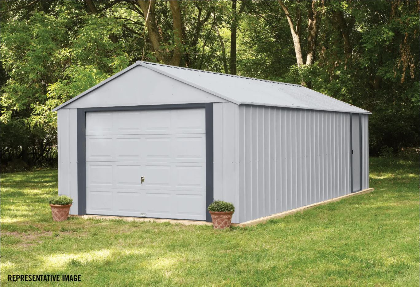 Arrow Murryhill 14 x 31 Garage, Steel Storage Building, Prefab Storage Shed