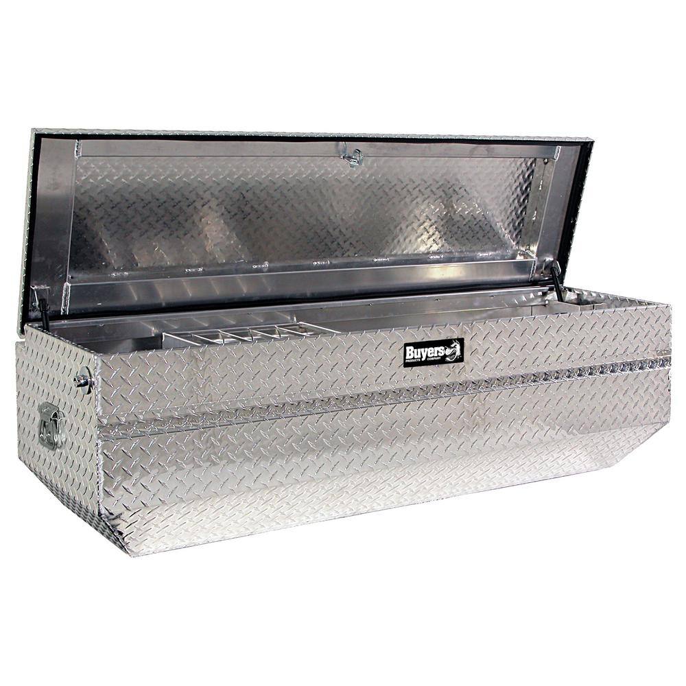 Buyers Products Company 19 in. x 20 in. x 47 in. Diamond Plate Tread Aluminum All-Purpose Chest Truck Tool Box 1712010