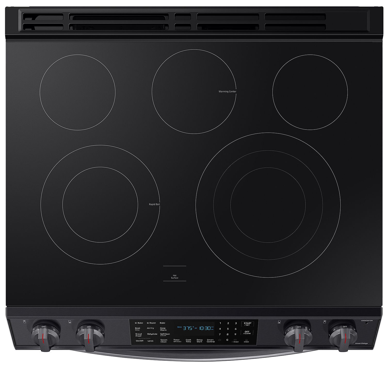  ADA 6.3 Cu. Ft. Fingerprint Resistant Black Stainless Steel Convection Slide-In Electric Range With Air Fry