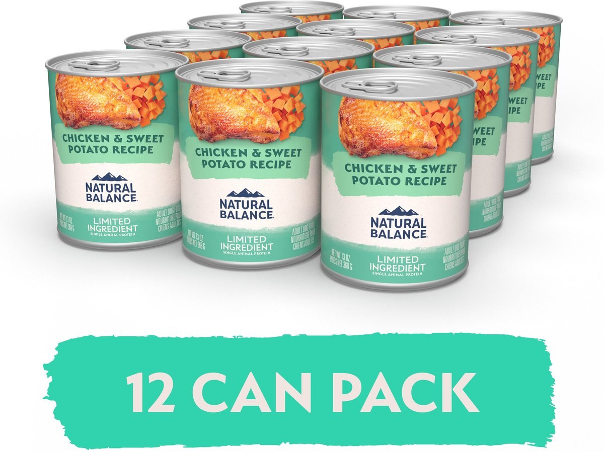 Natural Balance L.I.D. Limited Ingredient Diets Chicken and Sweet Potato Formula Grain-Free Canned Dog Food