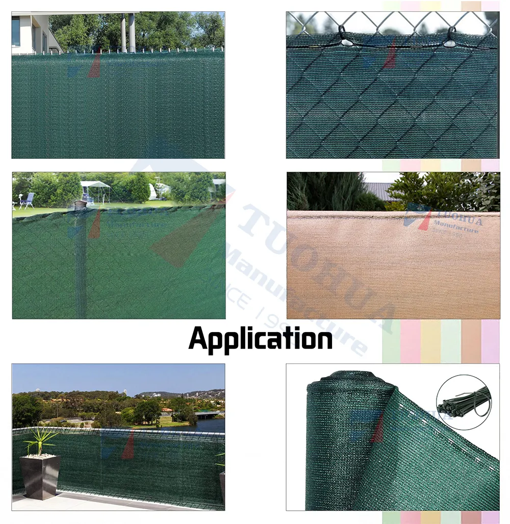 Direct Factory supply Fence Cover Summer Sunshade Net Courtyard Patio Balcony Garden Privacy Screen