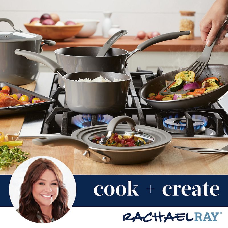 Rachael Ray Cook + Create 3-qt. Aluminum Nonstick Saucier Pan