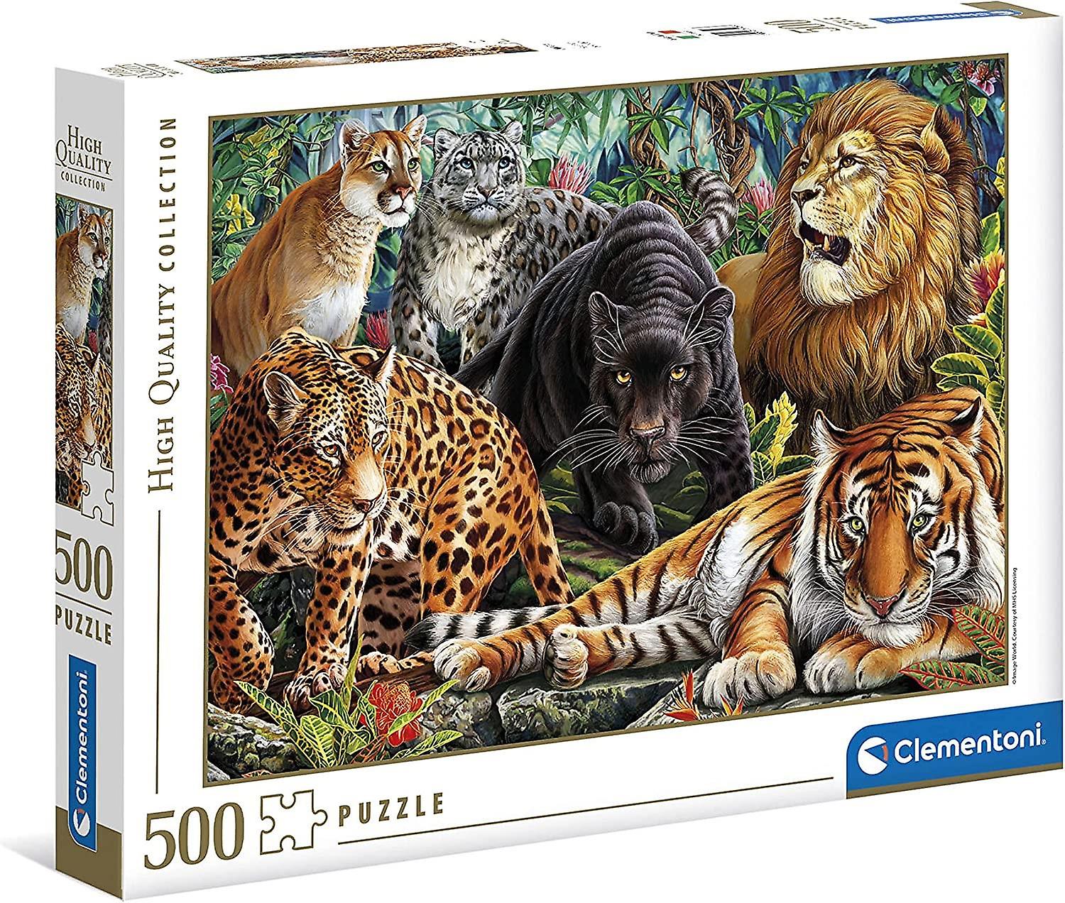 Clementoni Wild Cats High Quality Jigsaw Puzzle (500 Pieces)