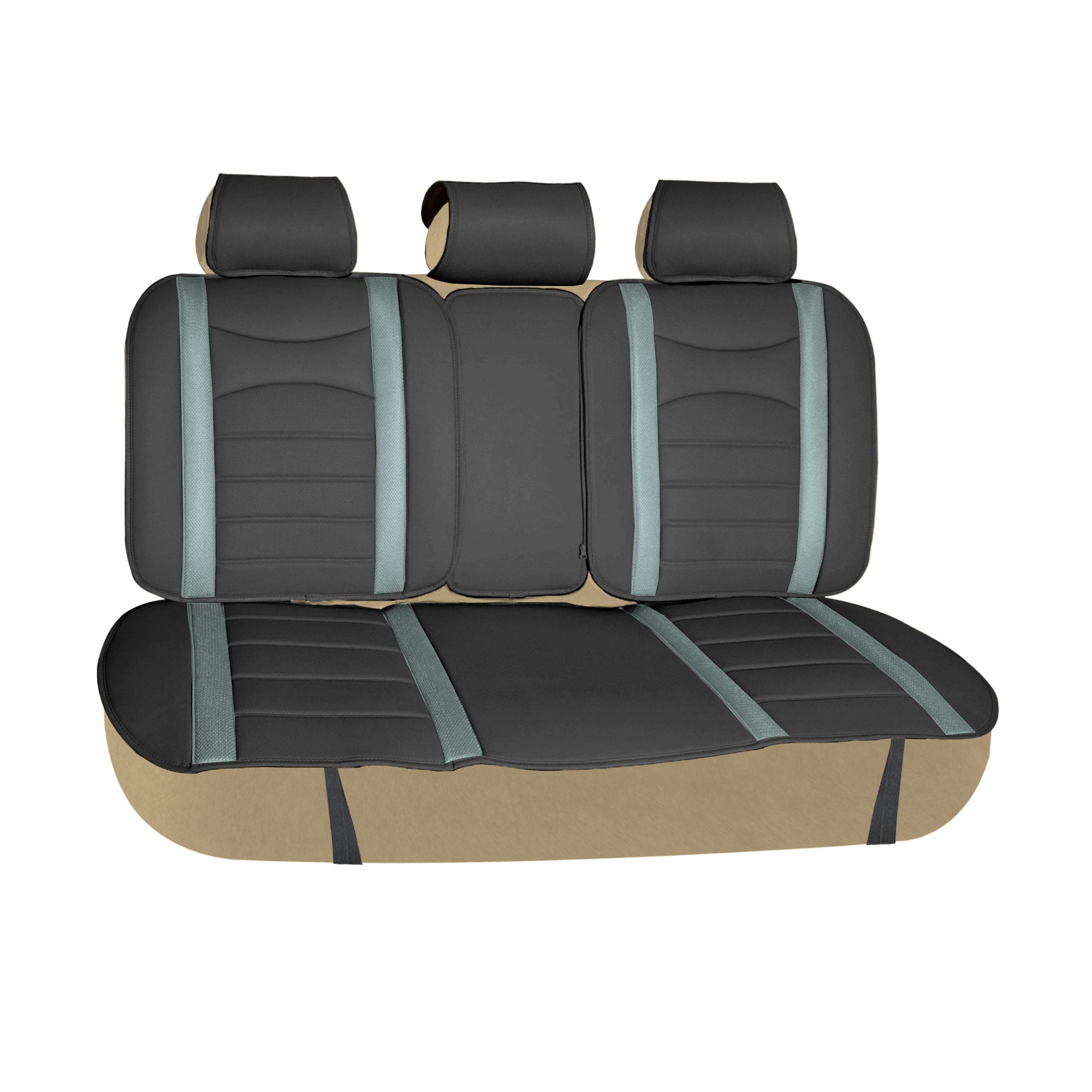 FH Group NeoBlend Leatherette Car Seat Covers Fit For Car Truck SUV Van - Rear Bench