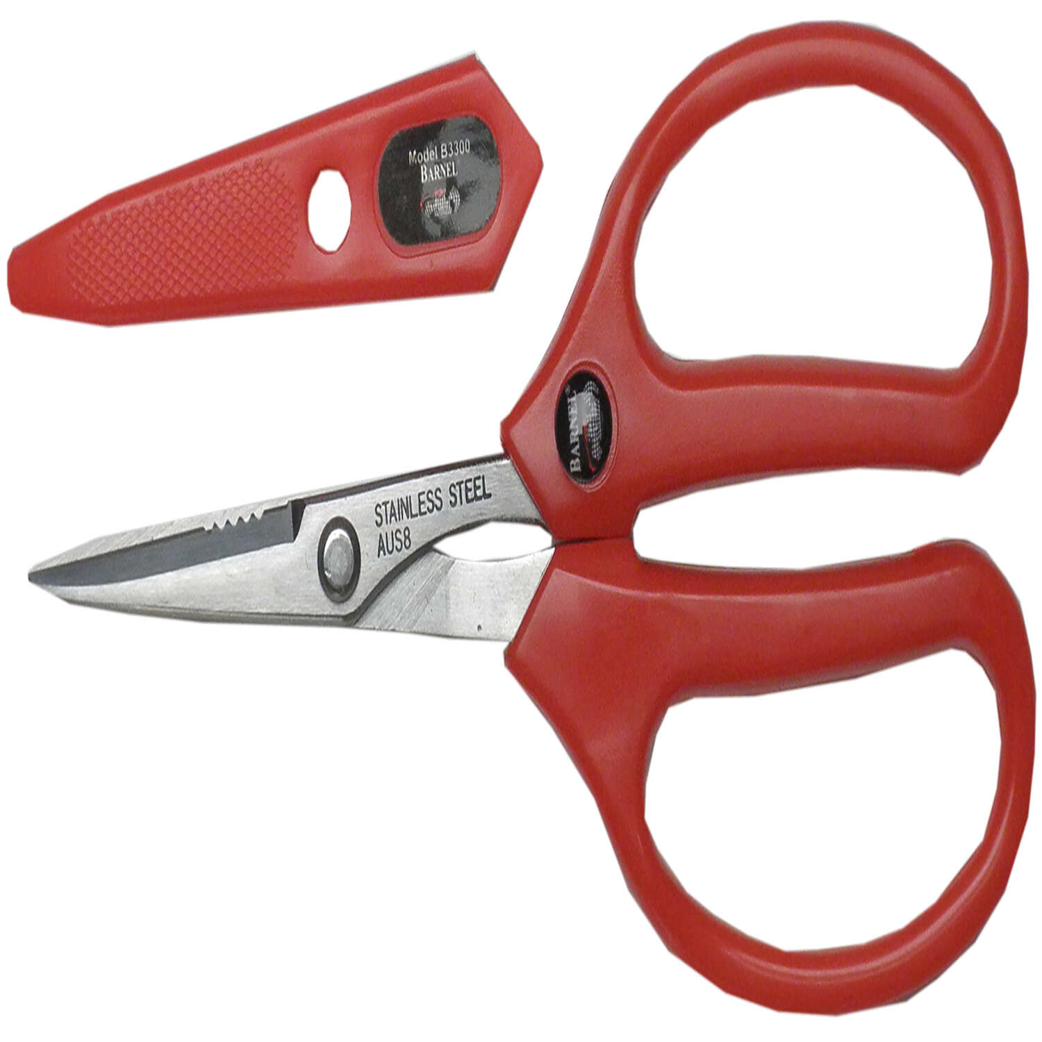 Barnel B3300 3.25 in. Stainless Steel Serrated Garden Scissors