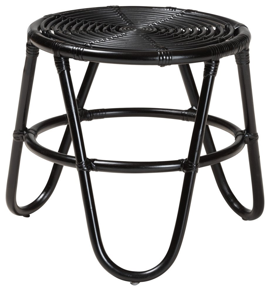 Misti Rattan End Table   Tropical   Side Tables And End Tables   by Baxton Studio  Houzz