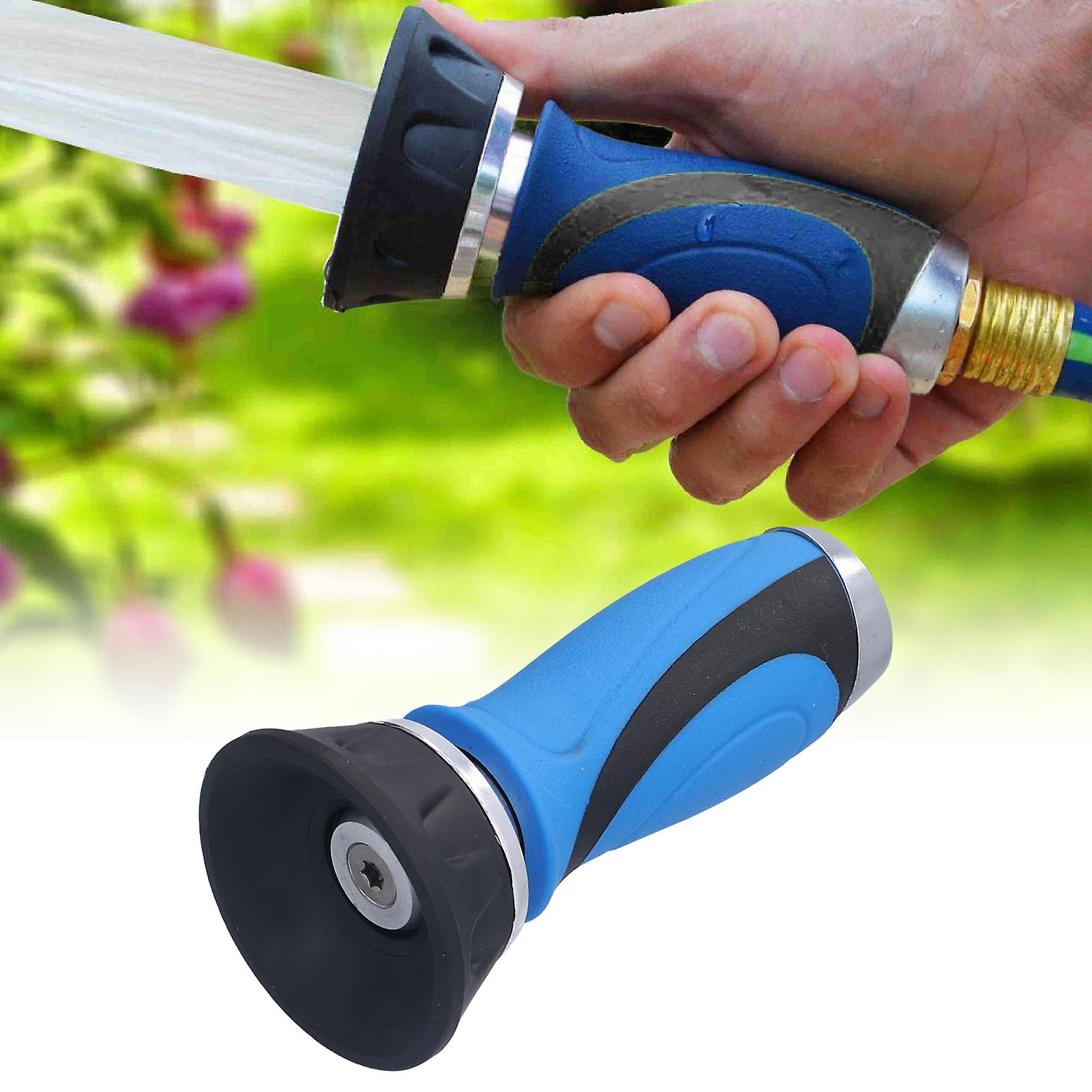 Garden Hose Nozzle， Fireman Stytle Heavy Duty Water Hose Nozzle Adjustable High Pressure Sprayer For Car Washing， Plants Watering， Yard Cleaning[us]