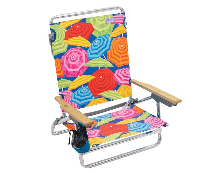 RIO Beach Classic 5-Position Lay-Flat Beach Chair - Print SC592-900-1