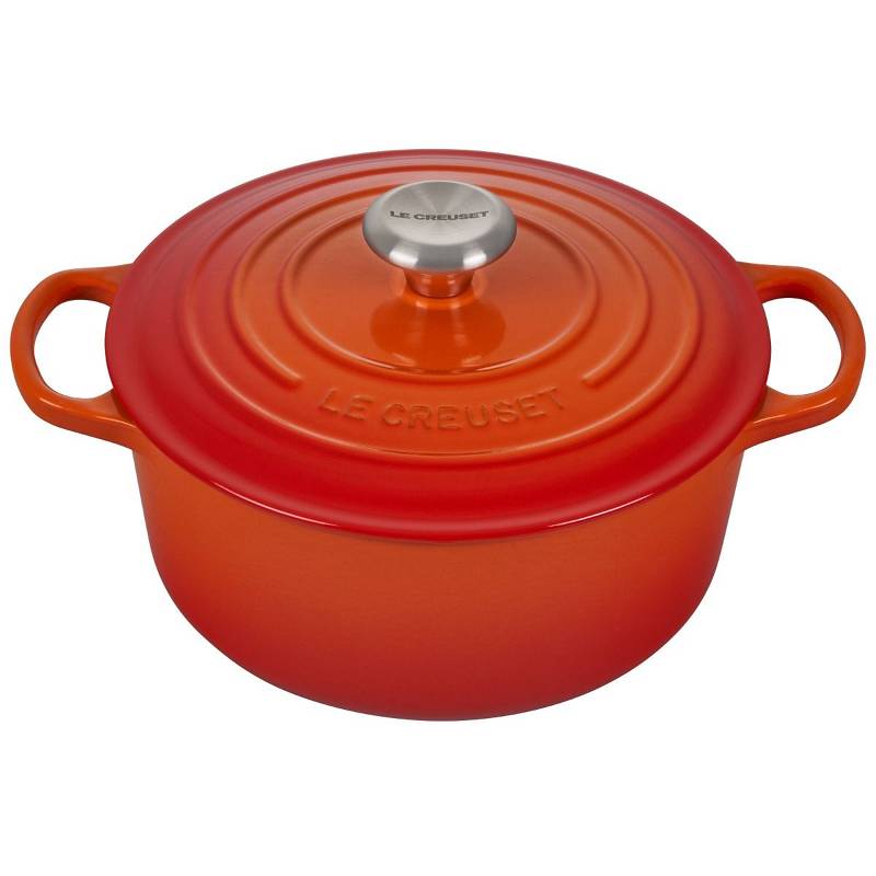 Flame Orange 10-Piece Signature Cookware Set with Stainless Steel Knobs | Le Creuset