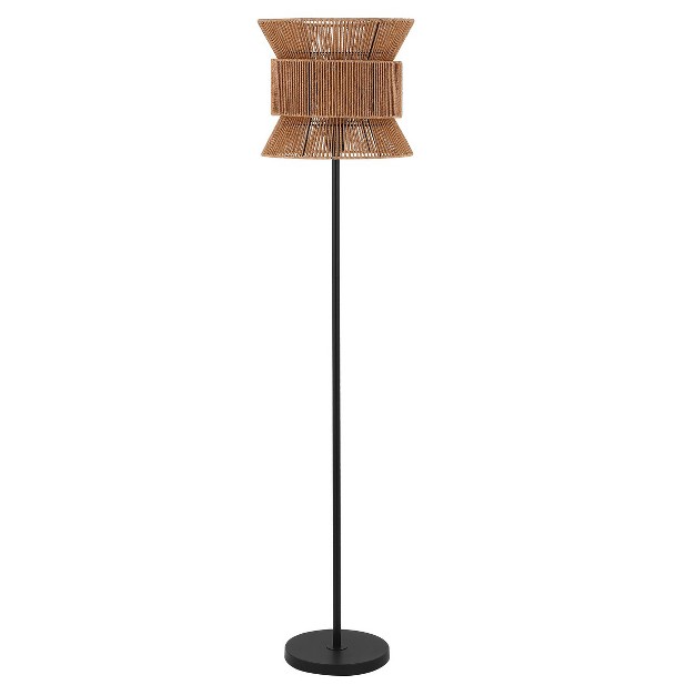 Boyer Floor Lamp Natural black Safavieh