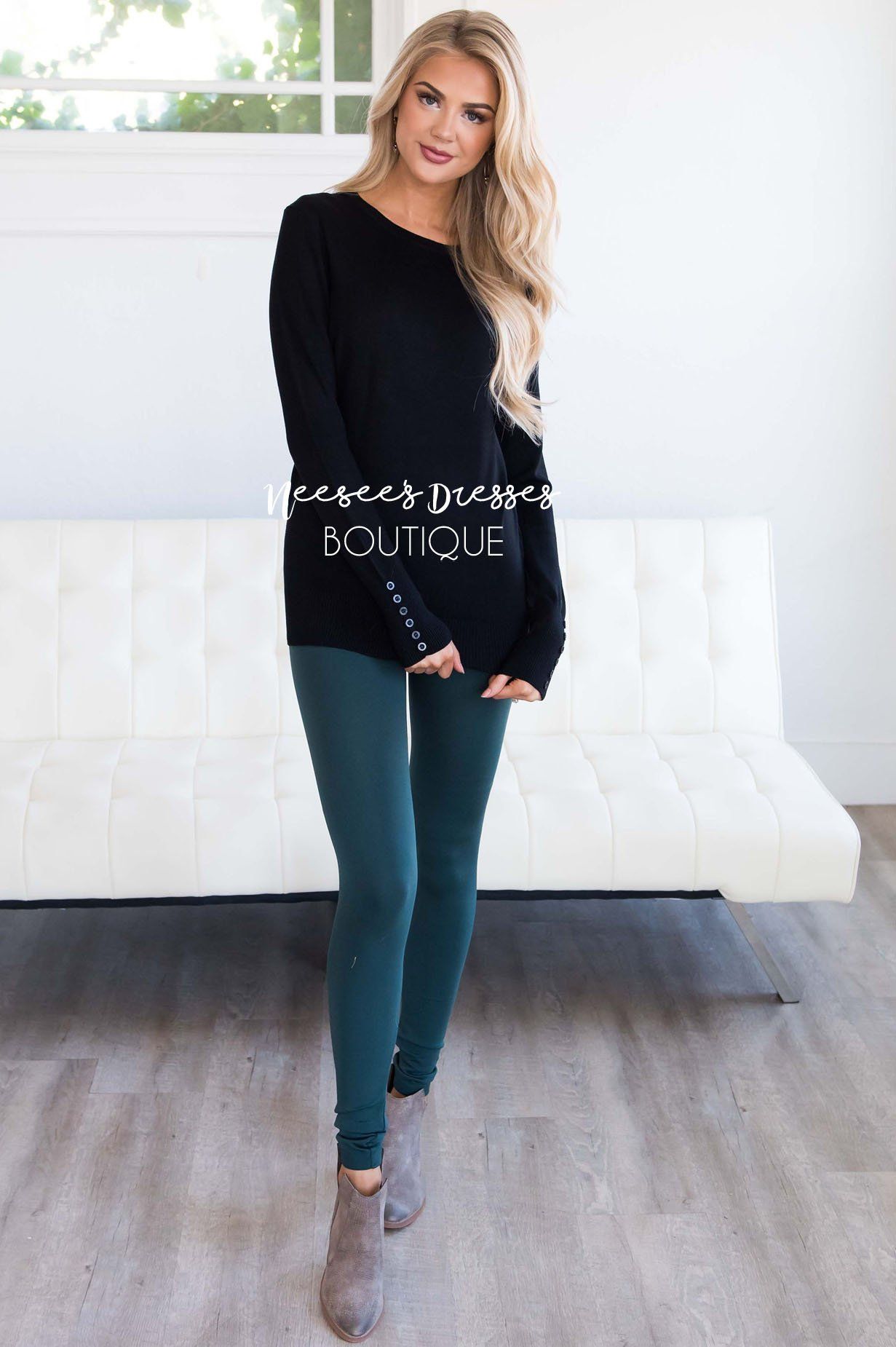 In Love with Fall Button Sleeve Sweater