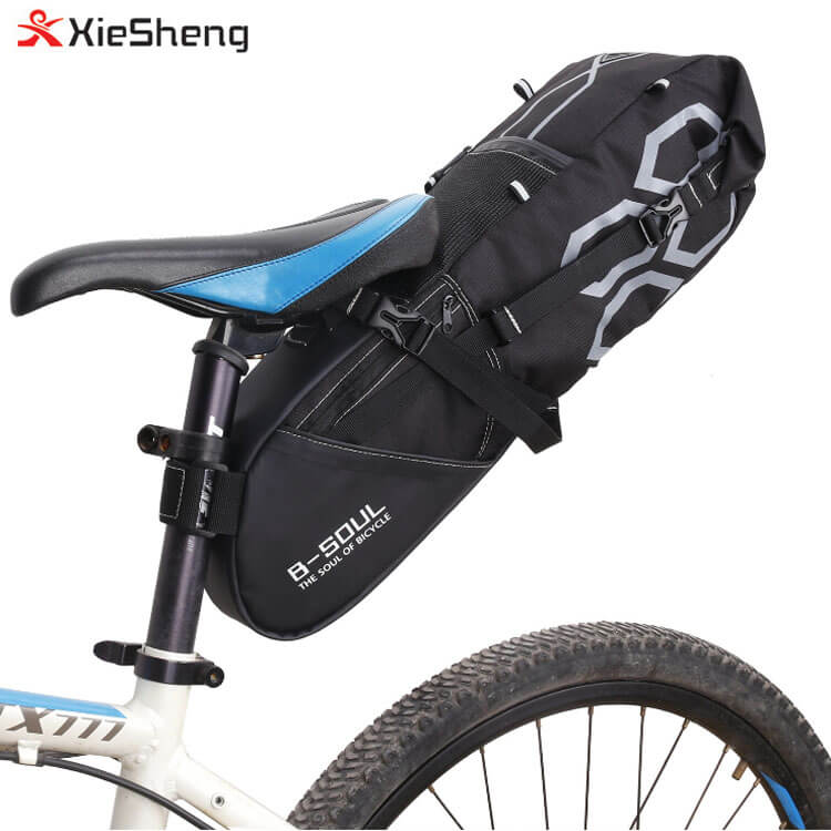 12L Bike Luggage Bag Large Capacity Bicycle Saddle Tail Seat Waterproof Storage Bags Cycling Rear Packing Panniers