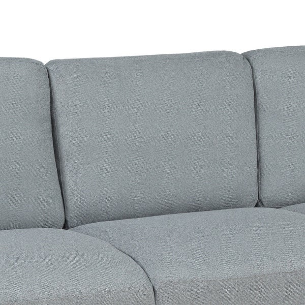 2-piece Set fabric Sofa Living Room Furniture with Upholstered Loveseat Sofa and 3-seat sofa with Hardwood Frame Support