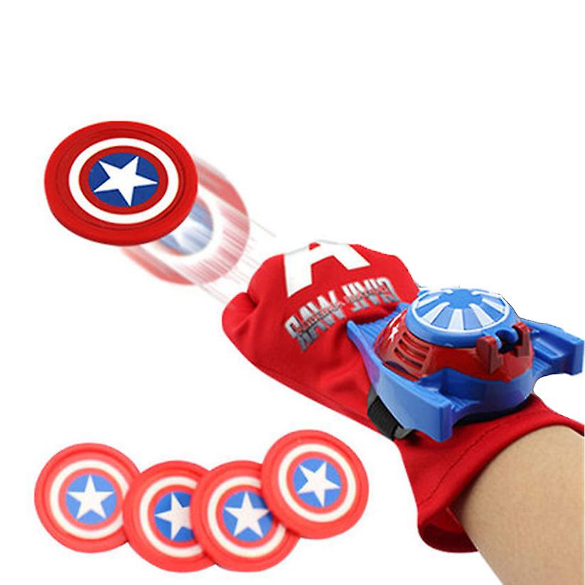 Captain Gloves Shooter Cosplay Glove Launcher Funny Toy For Role-play Dress Up