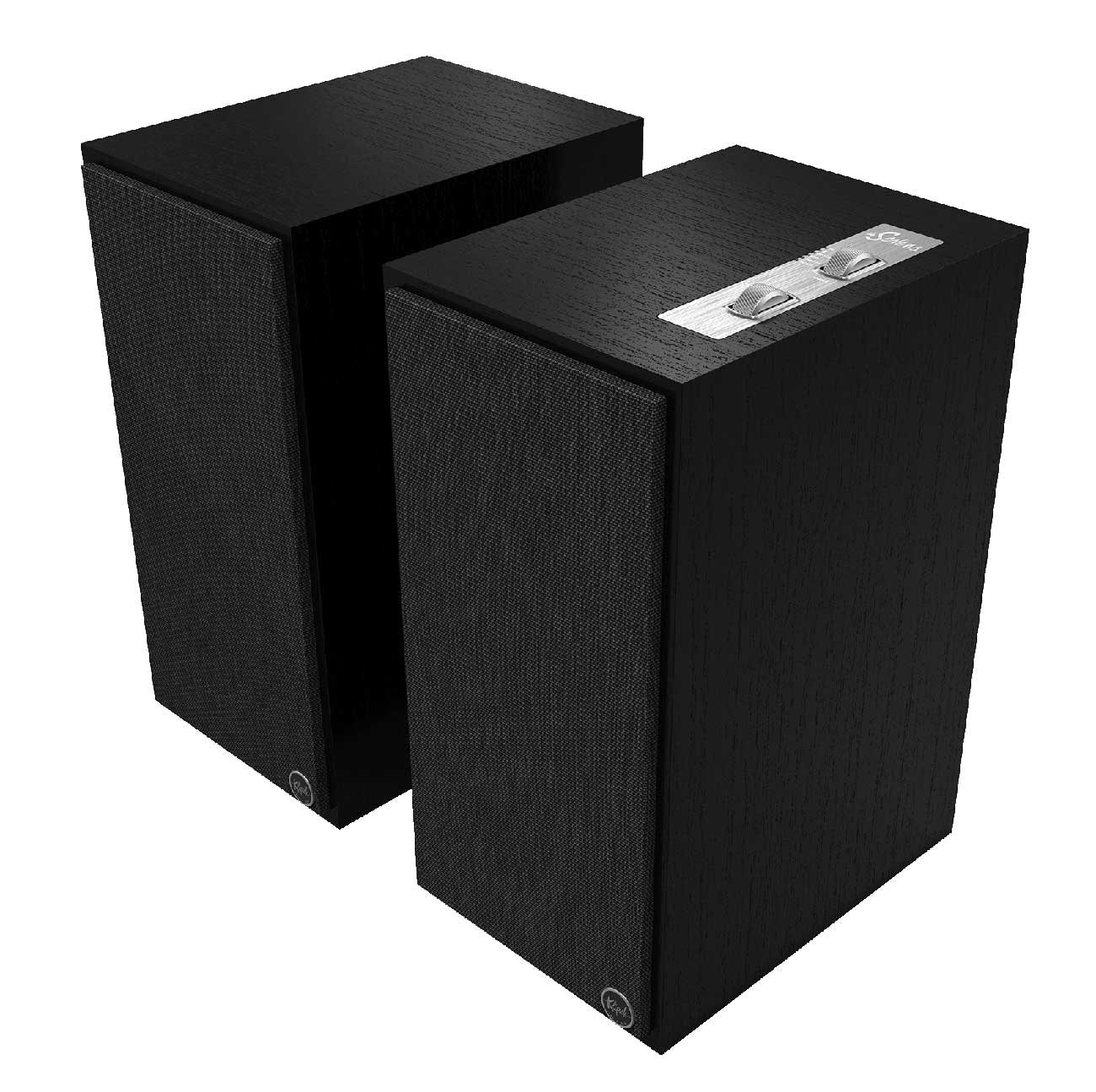 Klipsch The Sevens Heritage Inspired Black Powered Bookshelf Speakers (Pair)