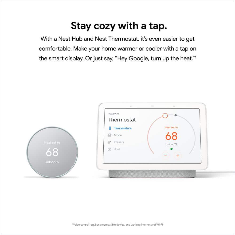 Google Nest Thermostat  Smart Programmable WiFi Thermostat  Fog