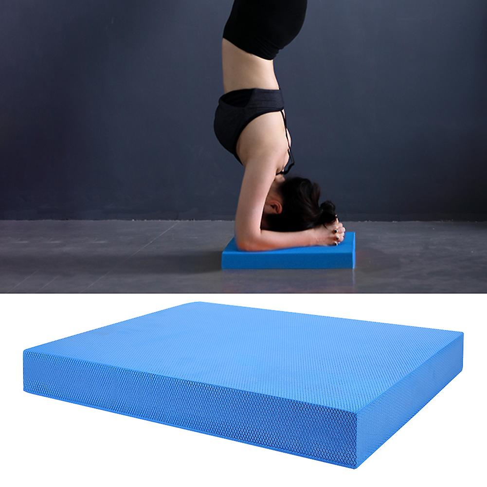 Soft Yoga Balance Cushion Pad Training Padded Waist Abdomen Exercise Fitness Mat Equipments Blue