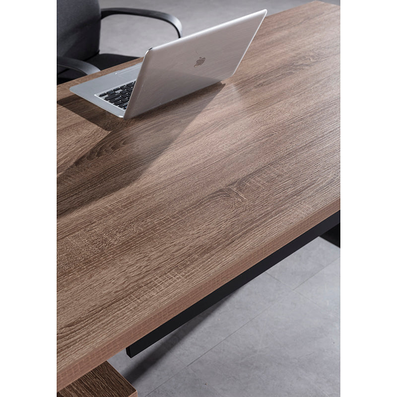 ADRIANO Executive Office Desk with Left Return 160-180cm - Light Brown