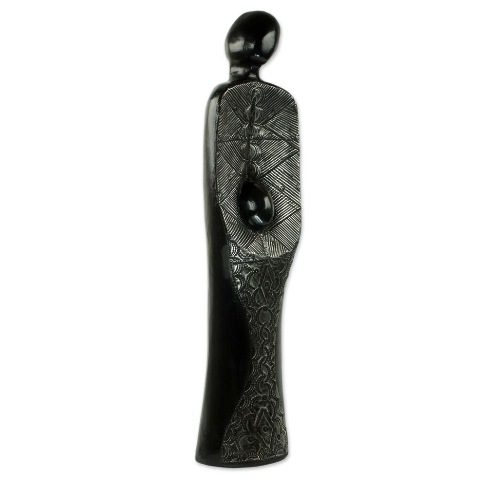 Wood Sculpture  'Maa' (Ghana)