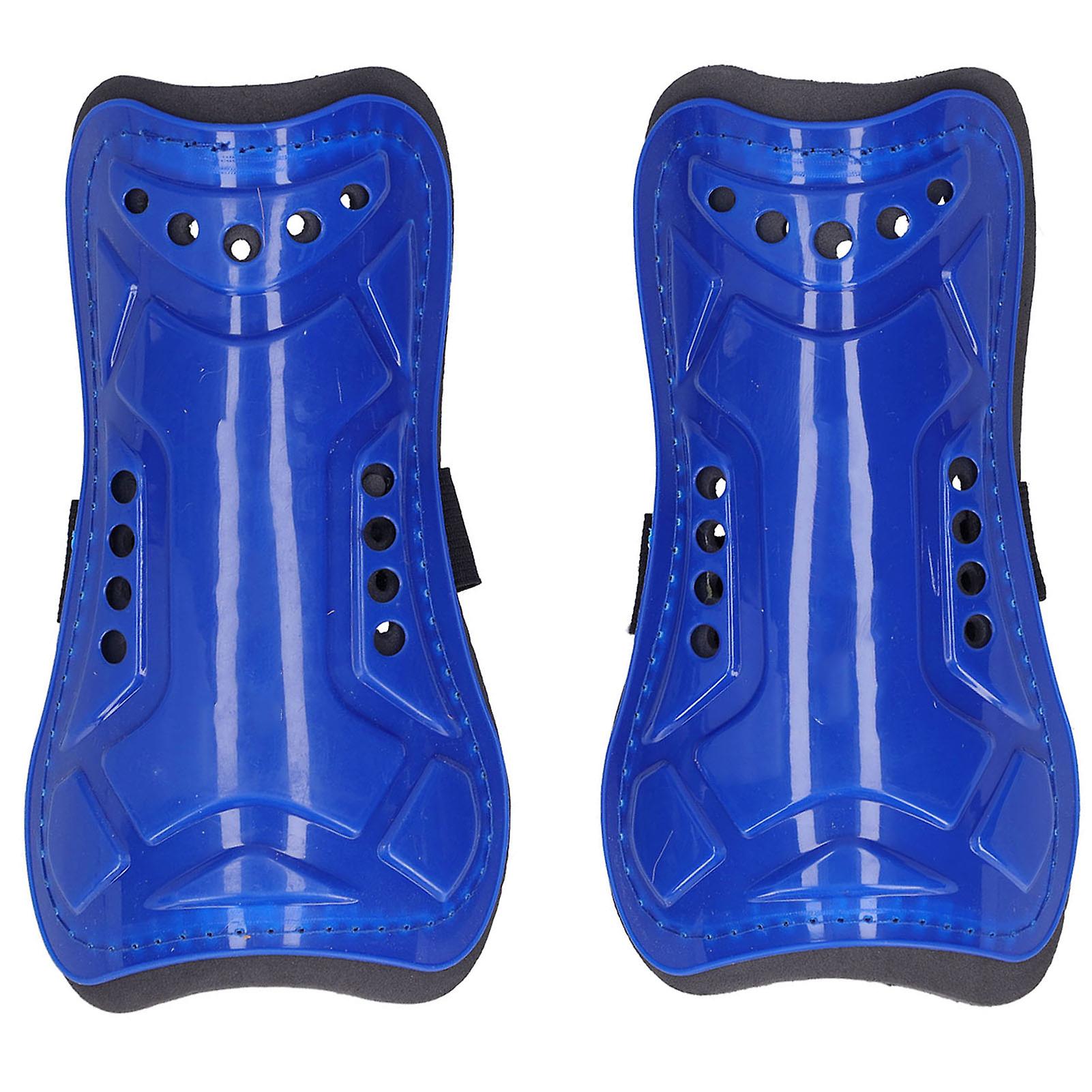 1 Pair Soccer Shin Pads Guard Football Sports Leg Protector Shin Pad For Adults Trainingblue