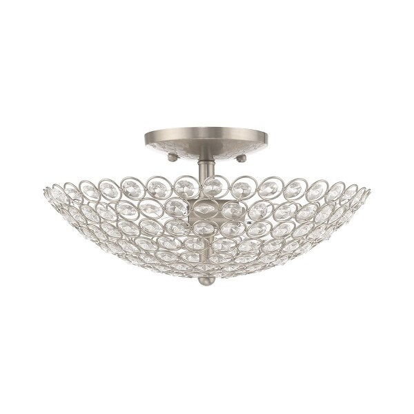 Livex Lighting Cassandra 2 Light 13 Wide Semi-Flush Bowl Ceiling