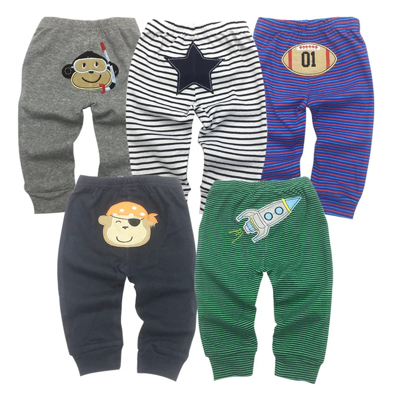 Retail 5pcs/pack 0-2years PP pants trousers Baby Infant cartoonfor boys girls Clothing