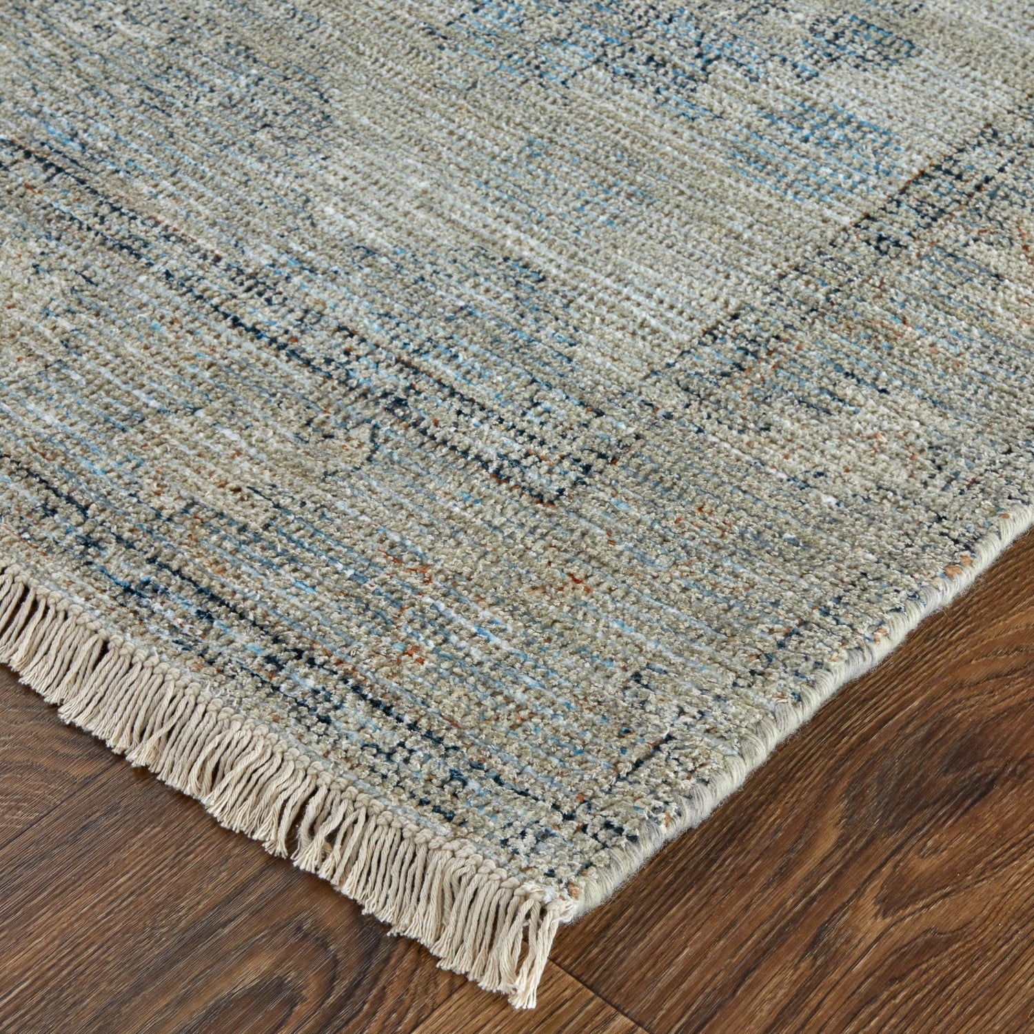 Ramey Hand Woven Light Blue & Tan Rug by BD Fine