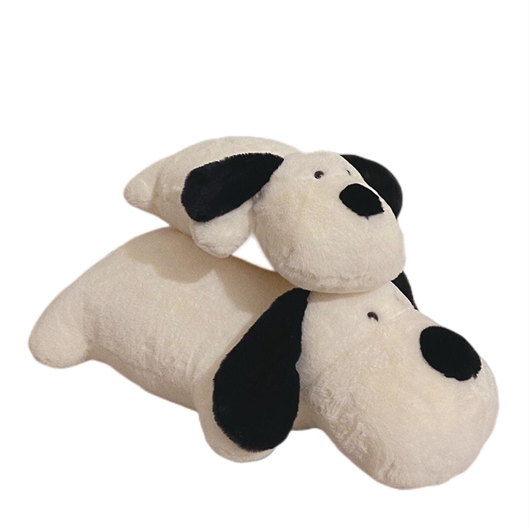 Plush Black and White Dog， Ultra-soft Plush Toy Great Gift For Dog Lovers