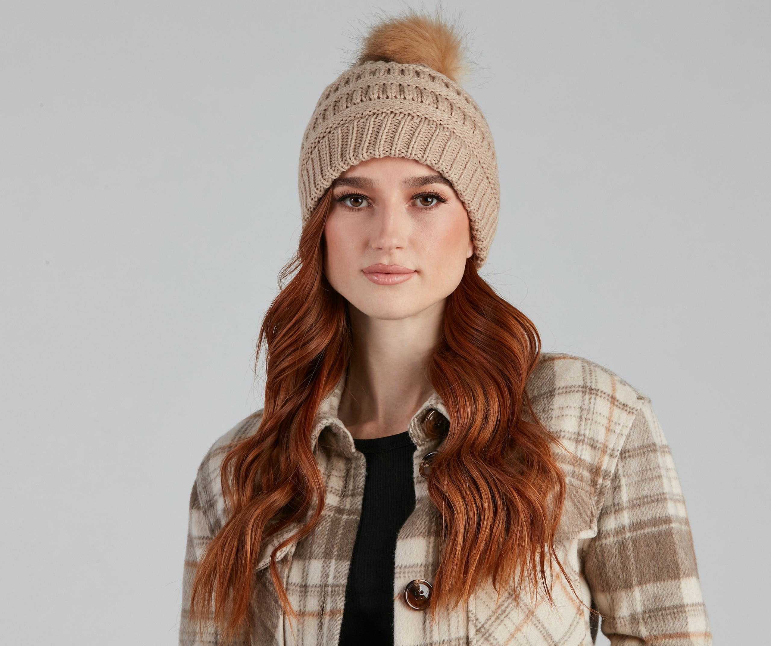 Chilly Days Knit Pom Pom Beanie