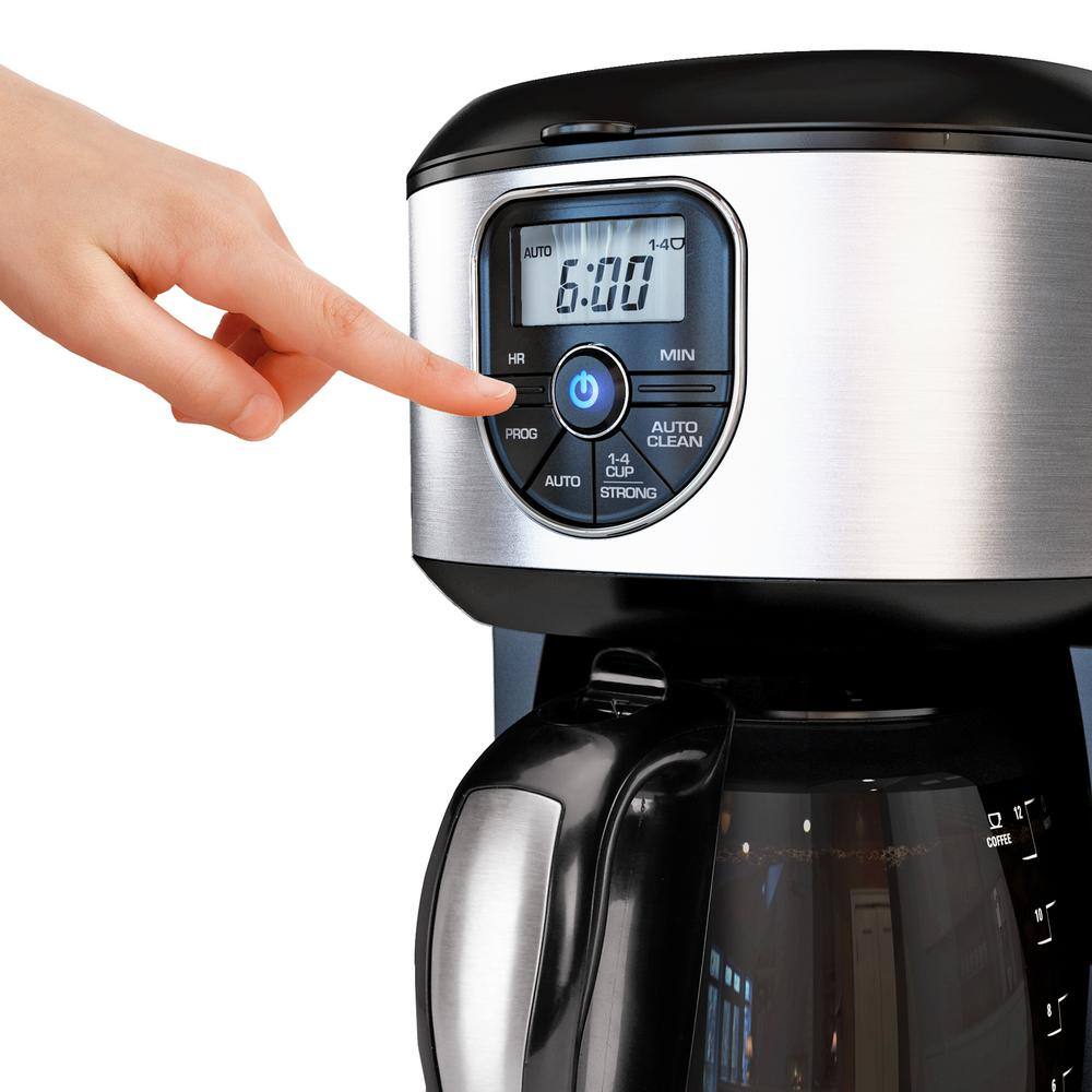 BLACK+DECKER 12- Cup Stainless Steel Programmable Drip Coffee Maker 985118635M