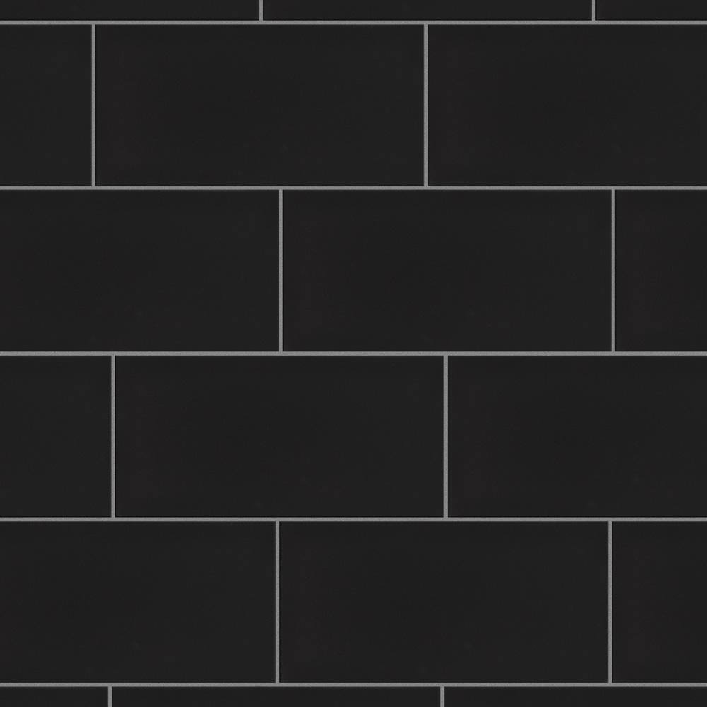 Merola Tile Crown Heights 3 in. x 6 in. Matte Black Ceramic Wall Tile (6.03 sq. ft. Case) WEB3CHMB