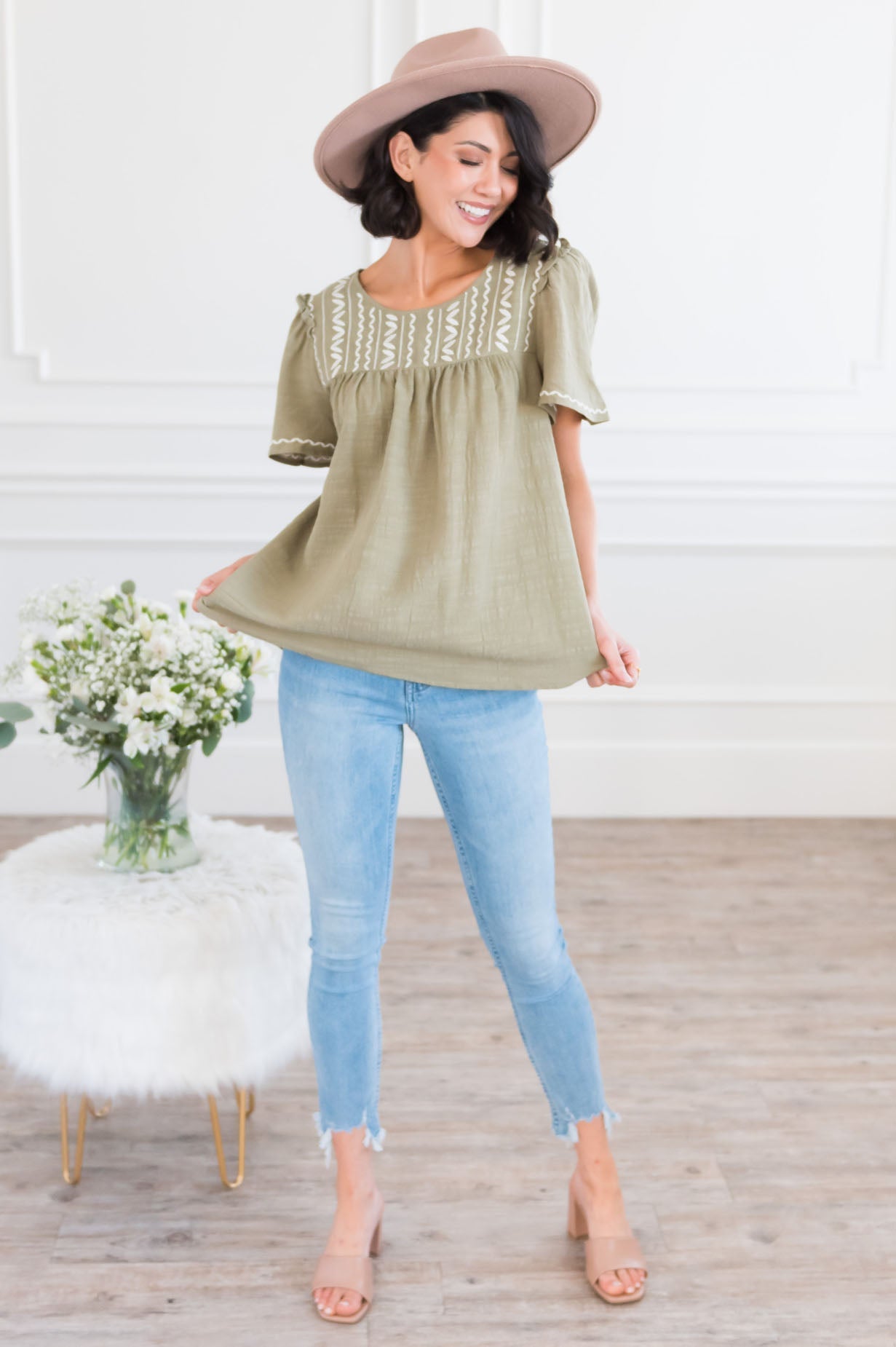 Best Friends For Life Modest Blouse