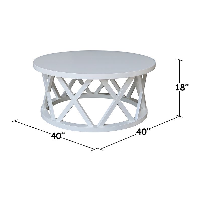 International Concepts Ceylon Round Coffee Table