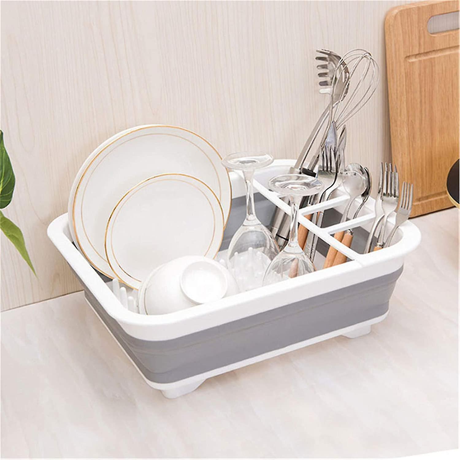 Foldable Drain Bowl Rack Multipurpose Foldable Kitchenware Tableware Drying Rack (b-l2)