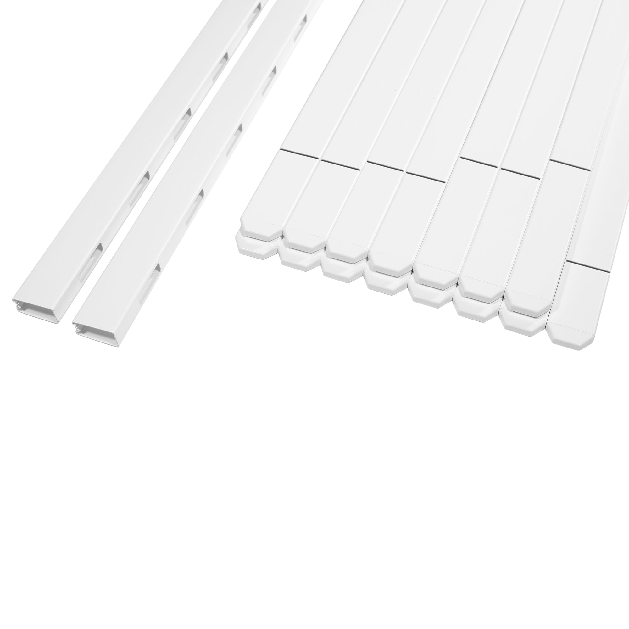 Outdoor Essentials Glendale 4 ft. x 8 ft. White Vinyl Scalloped Dog-Ear Picket Fence Panel