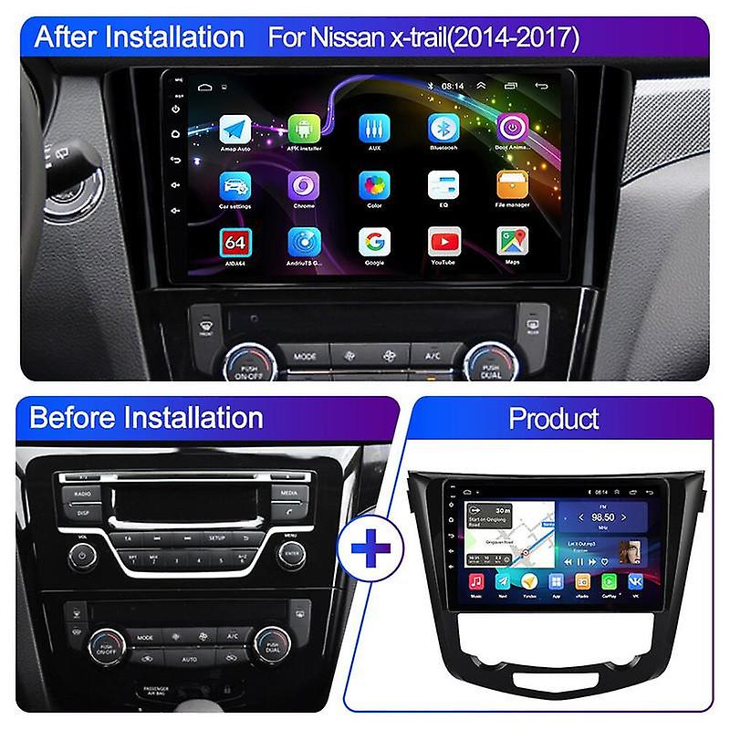 Car Radio Multimedia For Nissan X-TRAIL X Trail T32 Qashqai 2 J11 2013-2017 Autoradio 2 Din Carplay