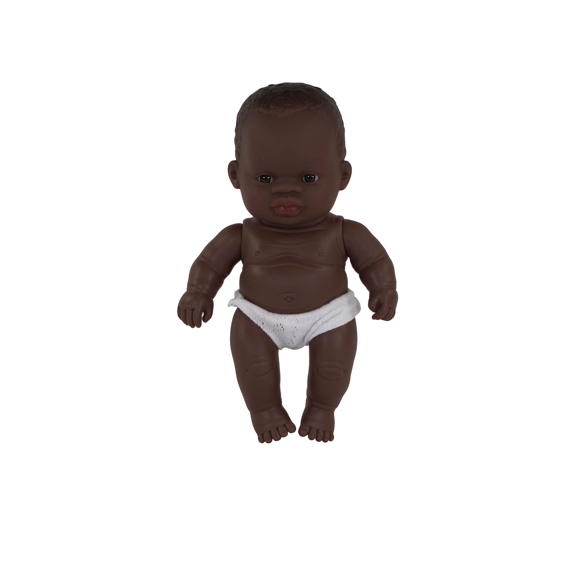 Newborn Baby Doll African Boy 8 1/4