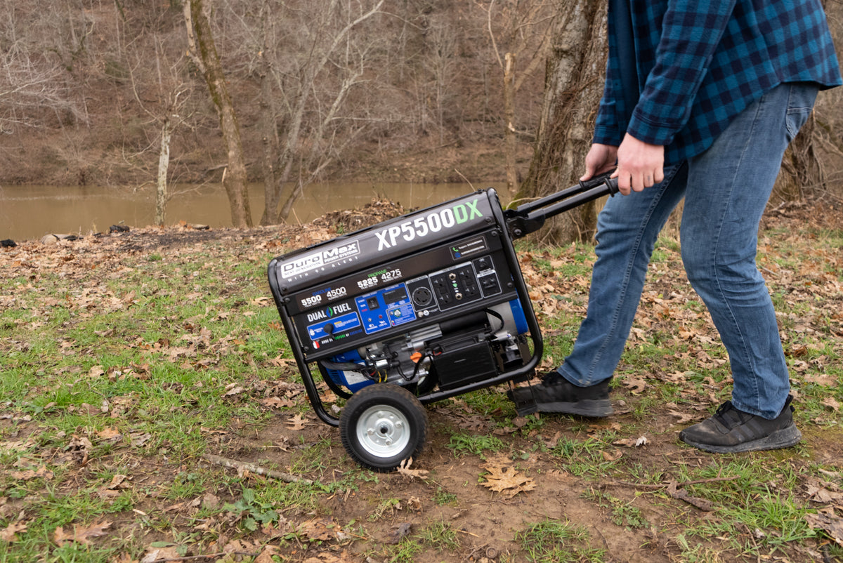 5,500 Watt Dual Fuel Portable Generator w/ CO Alert