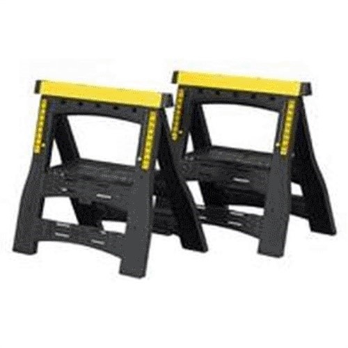 Stanley Adjustable 2 Way Sawhorse 1000 lb. Black