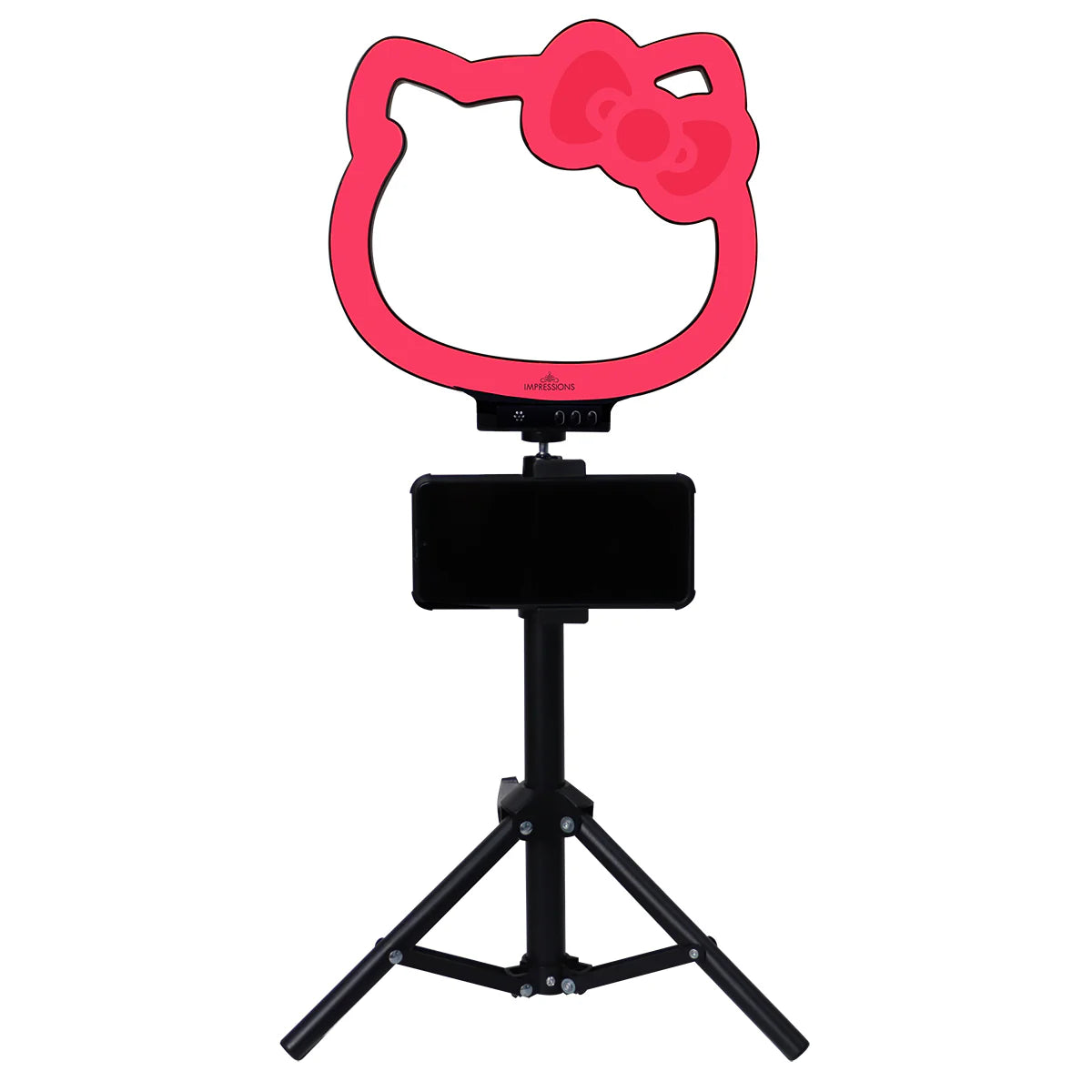 IVLR-LEDRINGHK10-BLK | Hello Kitty® Supercute 10” RGB Desktop Ring Light with Tripod