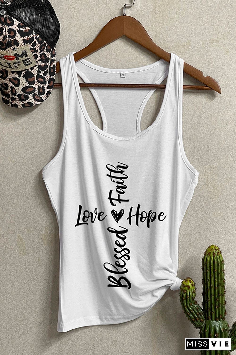 Blessed cross Sleeveless Tank Top Wholesale