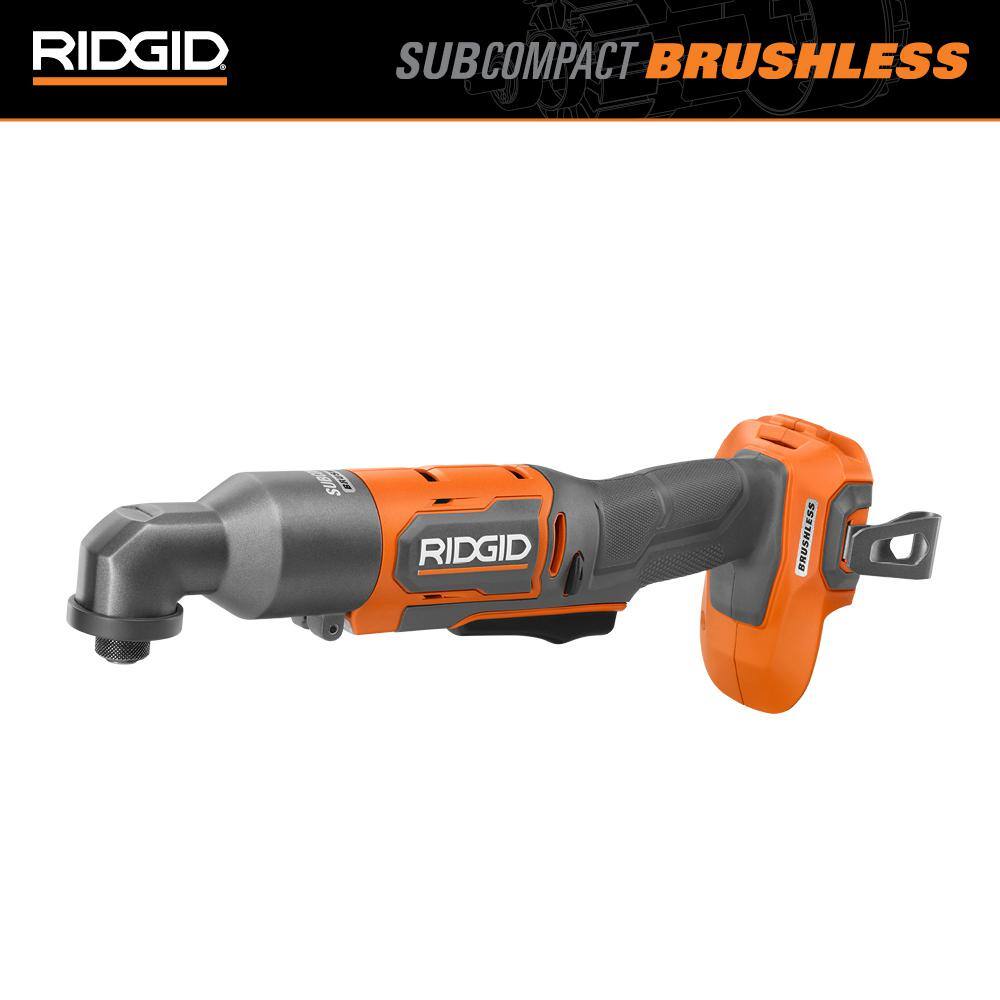 RIDGID 18V SubCompact Brushless Cordless Right Angle Impact Driver (Tool Only) R87730B