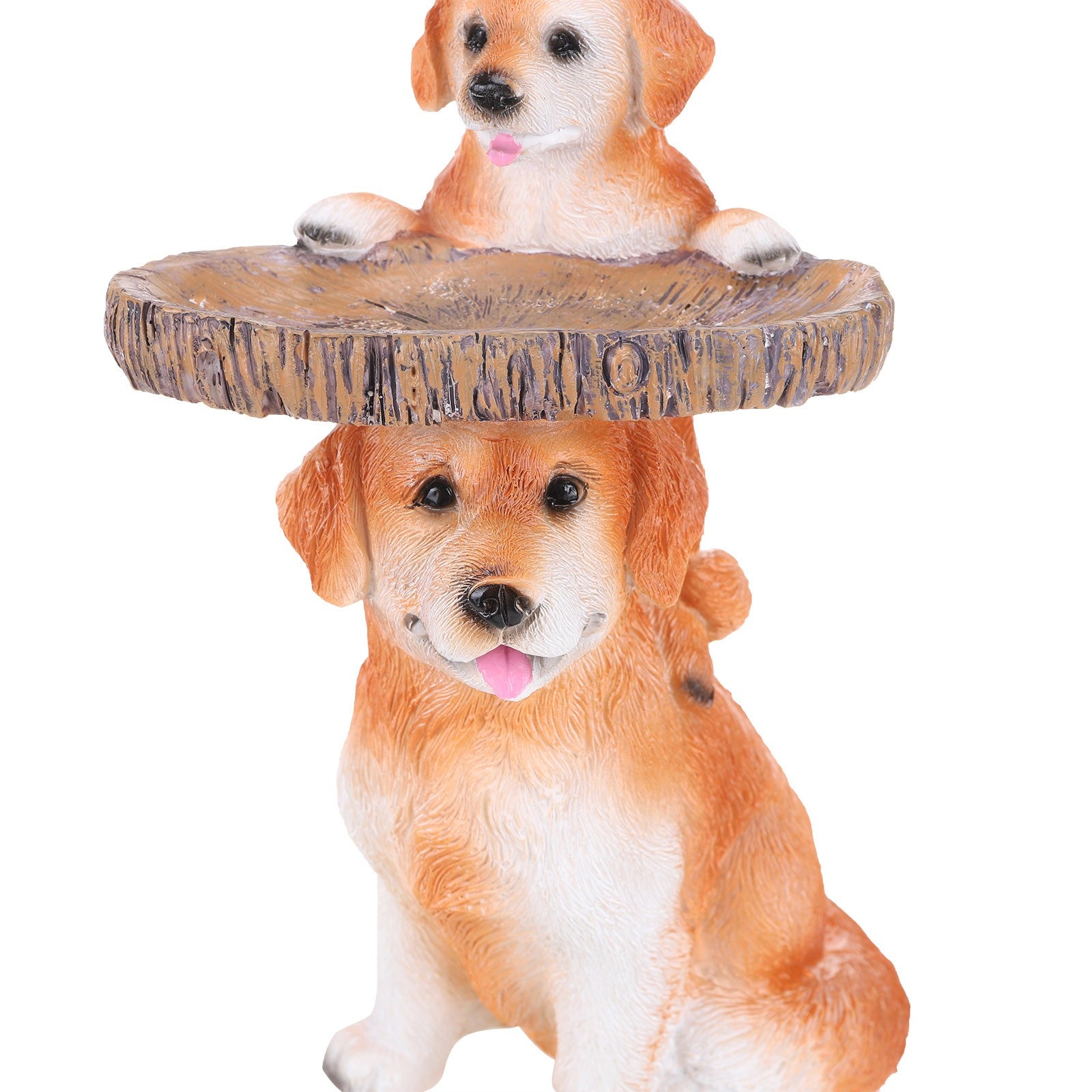 [Aligament] Playful Puppies Birdbath Polyresin Antique Garden Bird Bath For Home Garden Yard