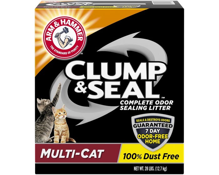 Arm  Hammer Clump  Seal Multi-Cat Litter 28 lbs