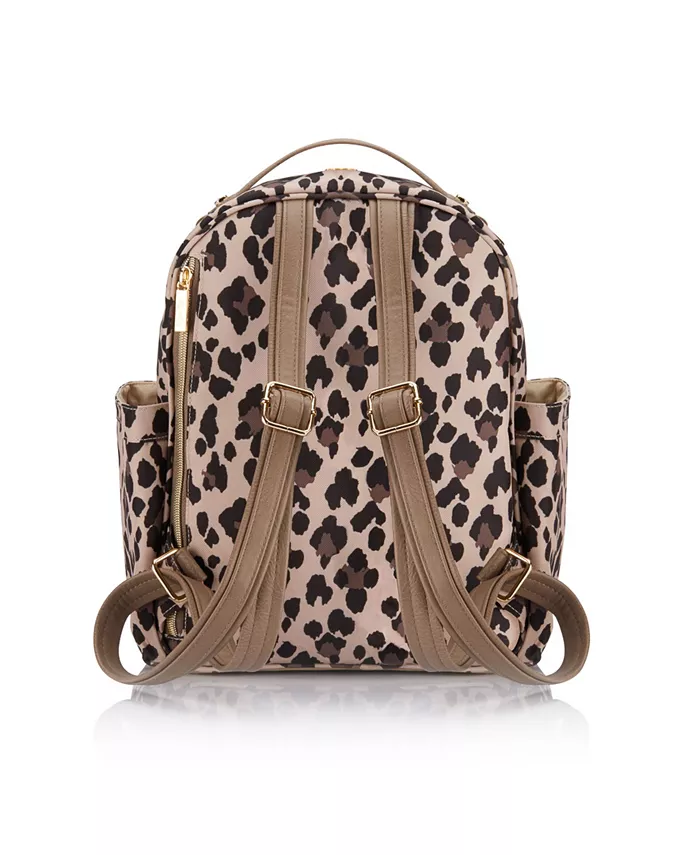 Itzy Ritzy Essential Leopard Print Mini Backpack Diaper Bag