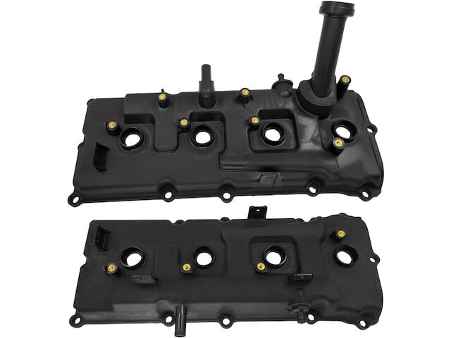 Engine Valve Cover Set - 2 Piece - Compatible with 2007 - 2015 Nissan Titan 5.6L V8 2008 2009 2010 2011 2012 2013 2014