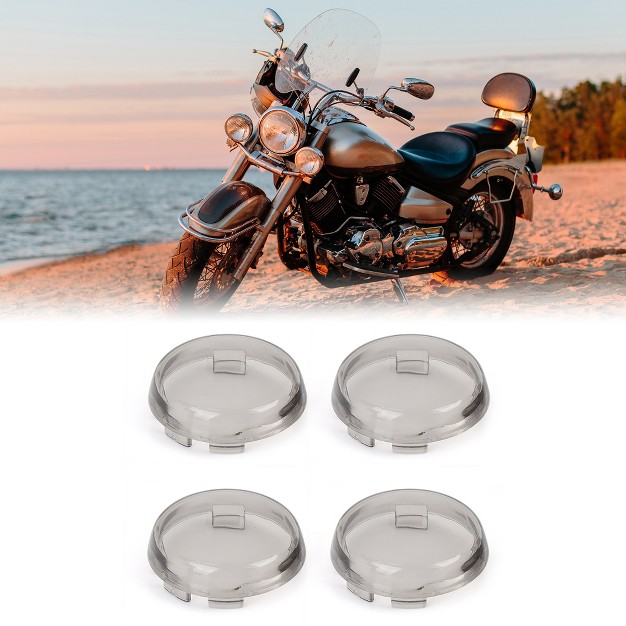 Unique Bargains Motorcycle Turn Signal Light Indicator Lens Cover For Harley 4 Pcs