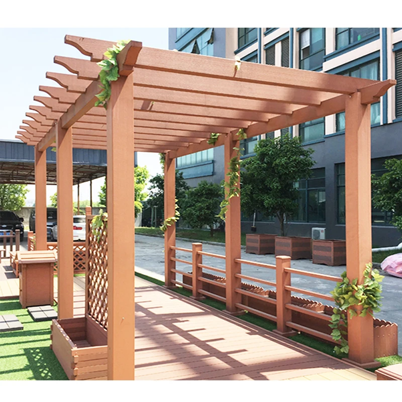 Modern pergola manufacturer supply special offers outdoor garden wooden gazebo design wpc gazebo pergola