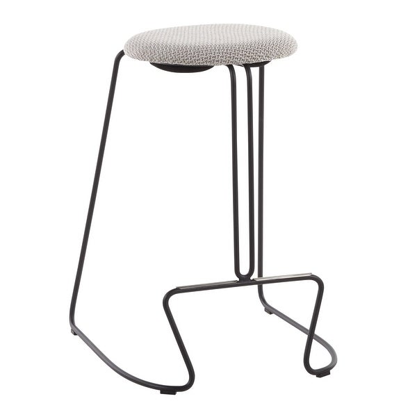 Strick and Bolton Anya Counter Stool in Black Metal - Set of 2