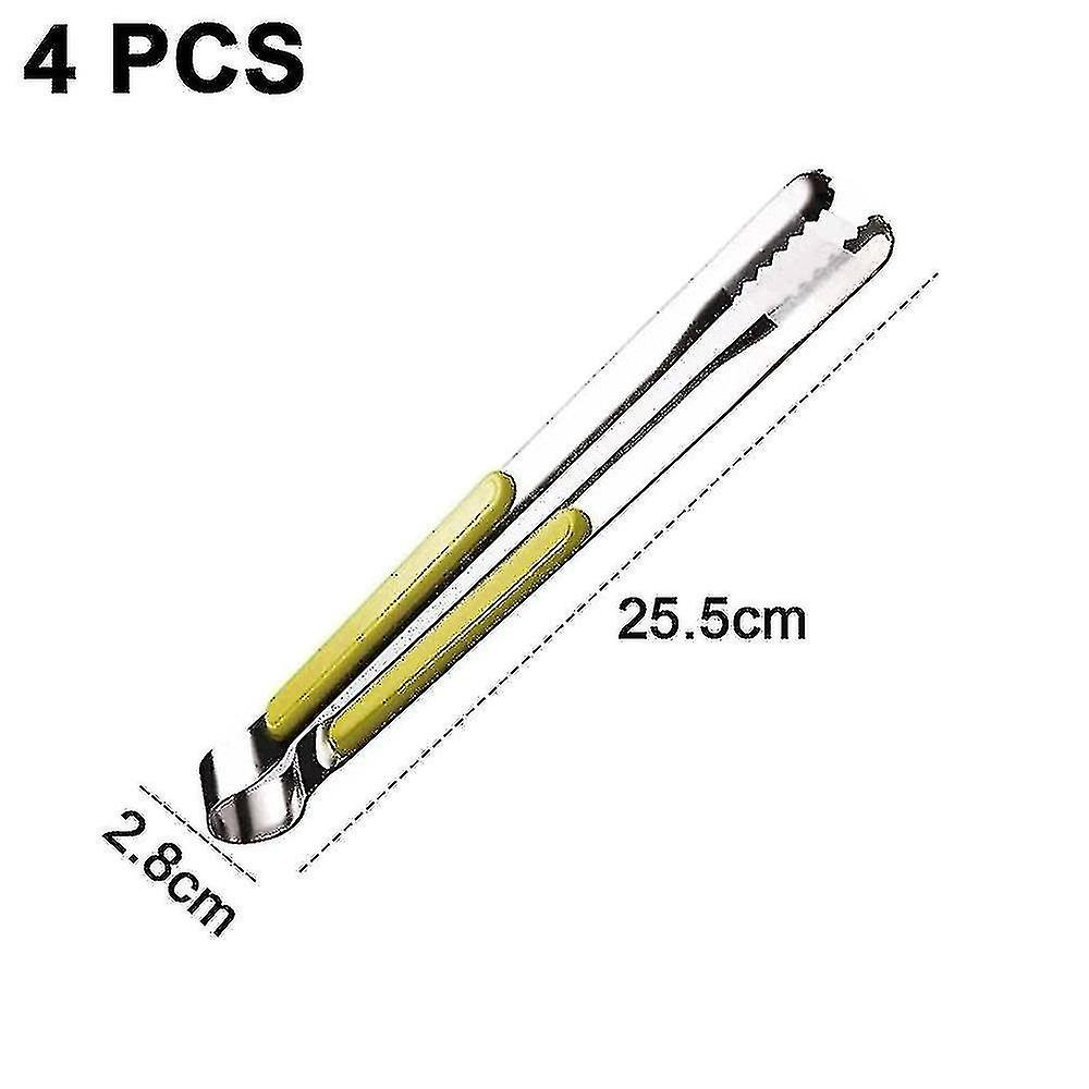 Bbq Tool Stainless Steel Kitchen Tongs， Kitchen Serving Tongs， Metal Food Tongs With Non-slip Comfor